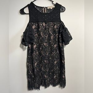 Loft black lace dress